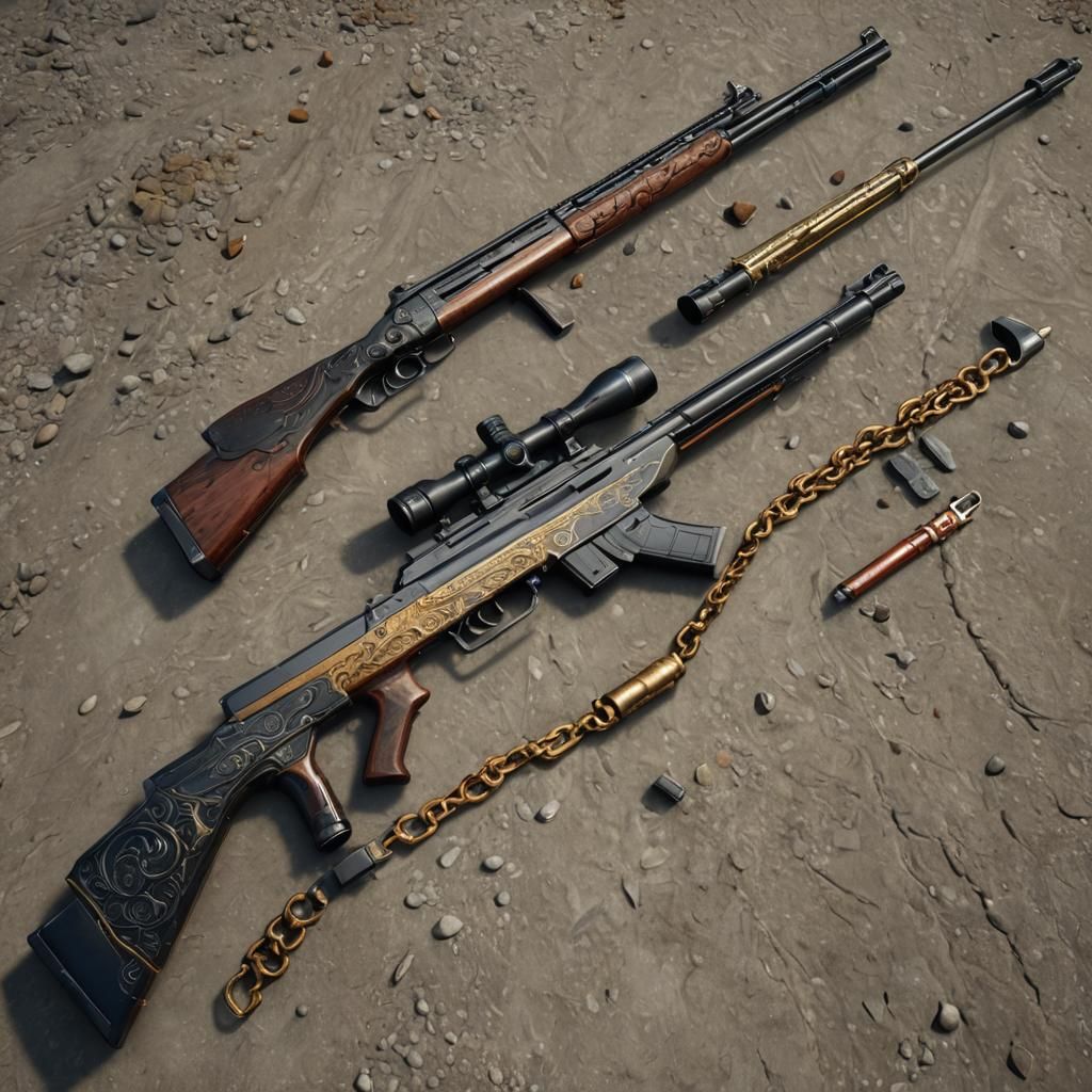 Hybrid Weapons: Bec de Corbin Shotgun and Sub-Fusil Kusariga...