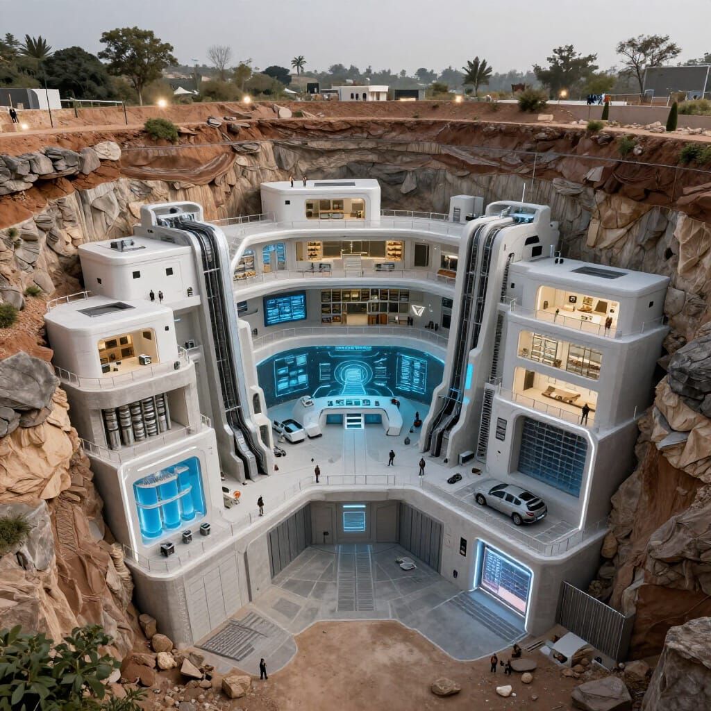 Massive Underground Bunker Beneath Estate in Islamabad Footh...