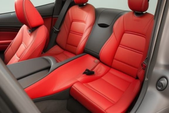 Red Mercedes SL R232 with Black Forest View