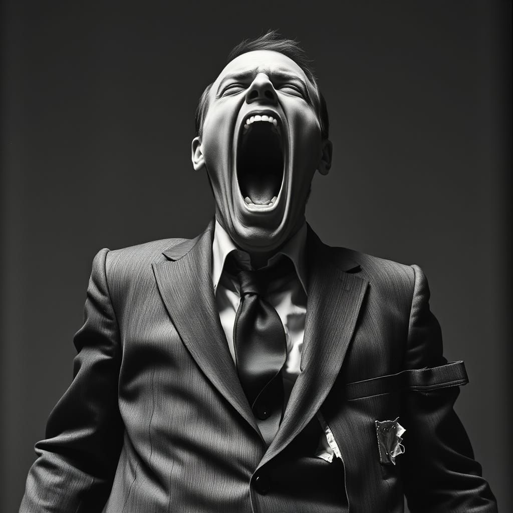 Surreal Recursive Scream: A Dark Biomechanical Vision