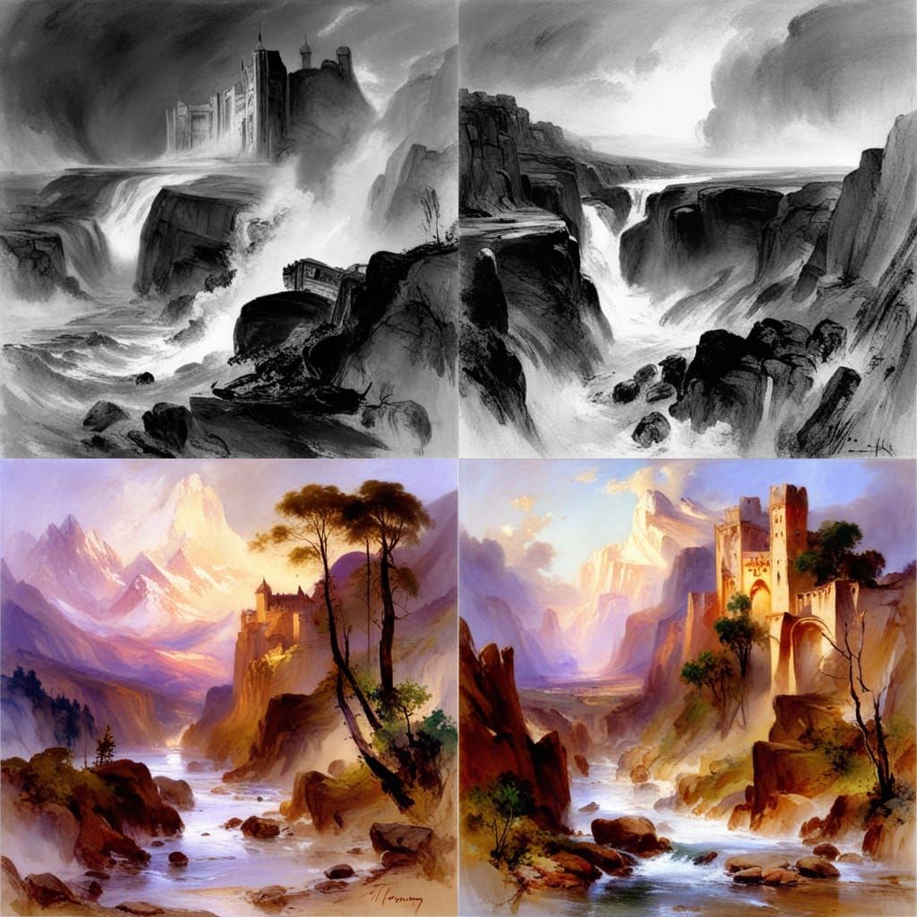 American Western Landscape Painting