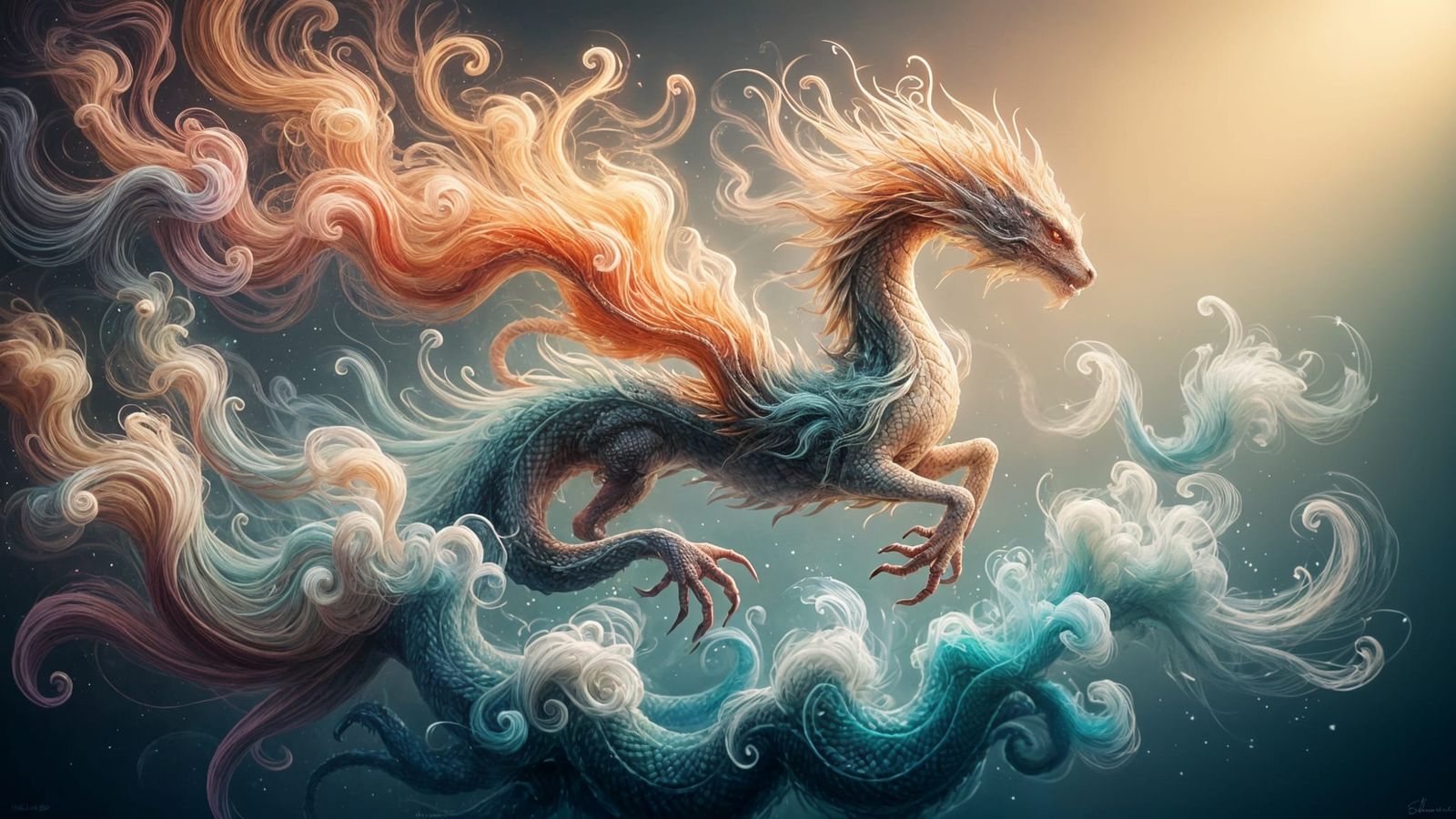 Ethereal Dragon Born of Myth and Melody