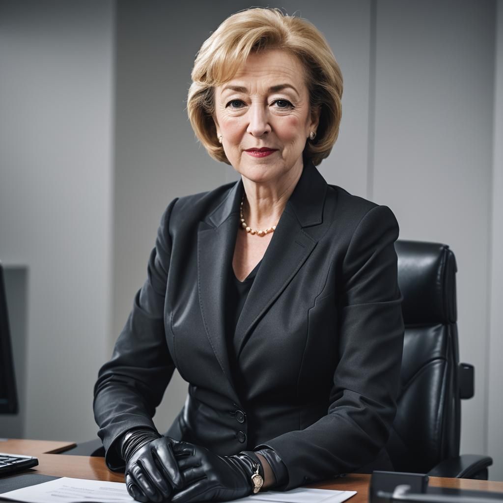 Corporate Portrait in Leather with Bokeh Effect