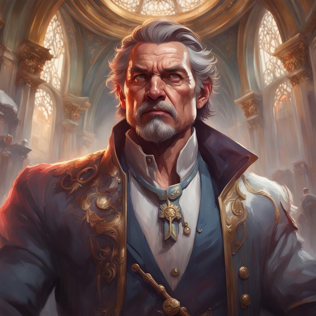 Heroic Senator Portrait in Dynamic Lighting