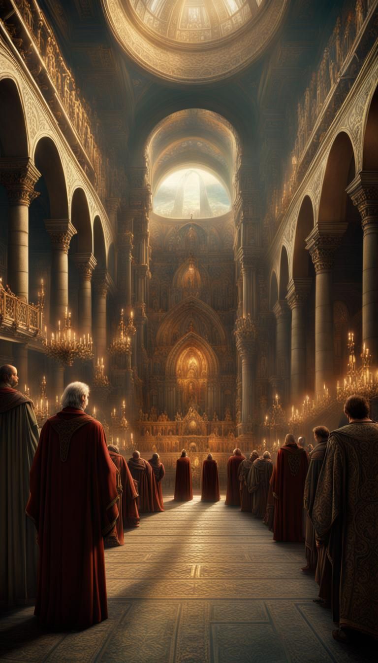 Epic Council of Nicaea: Digital Matte Painting
