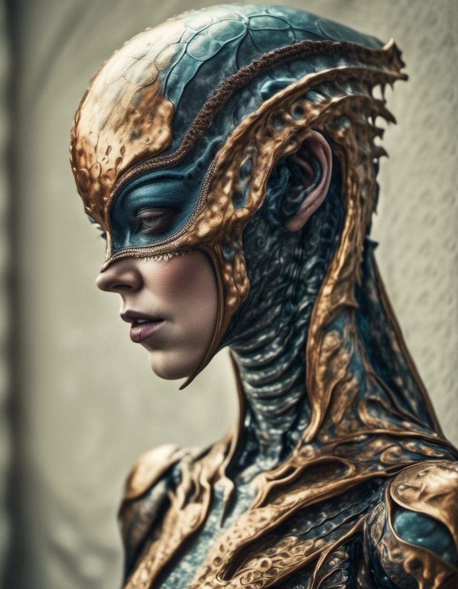 Art History Aliens Party: Hyperrealistic Photography