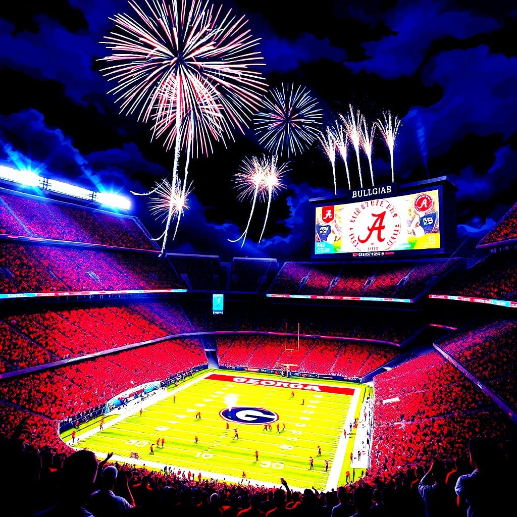 Electric Stadium Showdown: Georgia Bulldogs vs Alabama