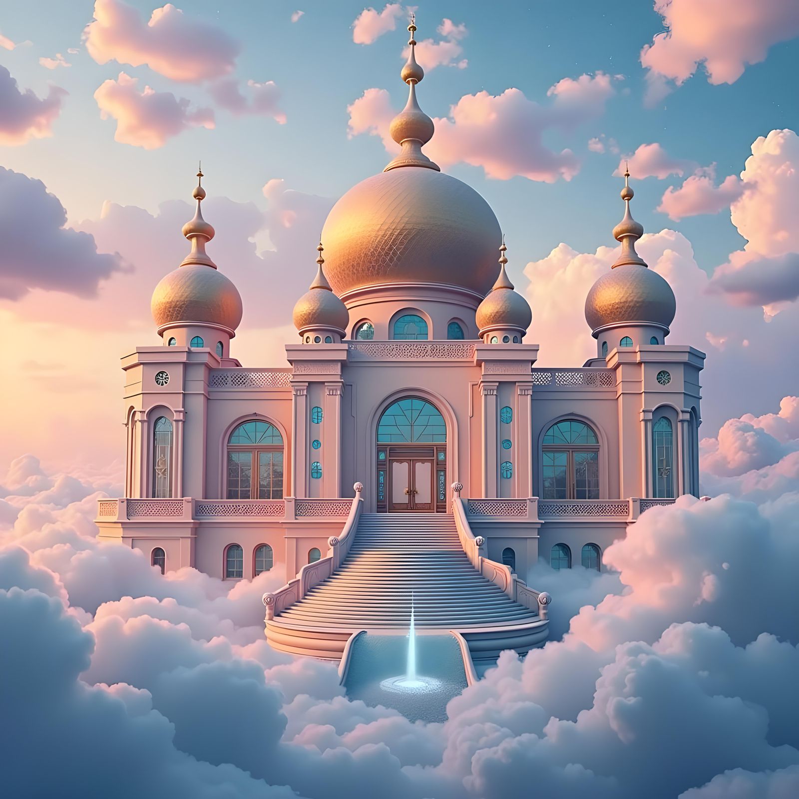 Ethereal Sky Palace in Dreamscape