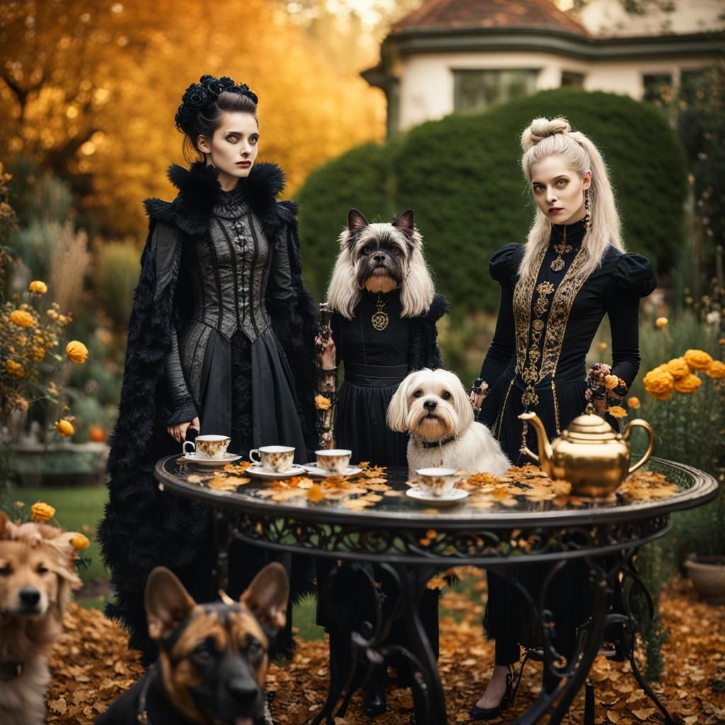 Gothic Goddesses Garden Party: A Fantasy Photography