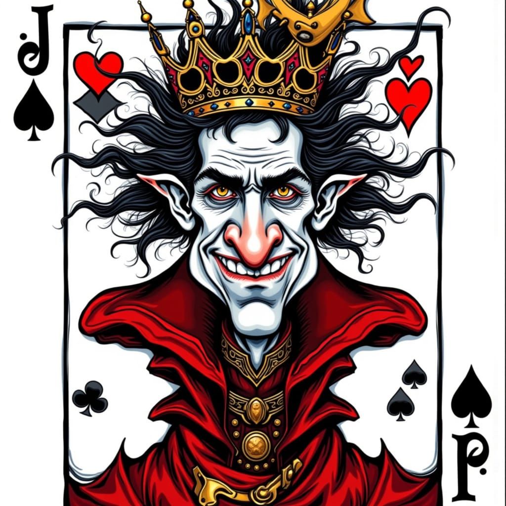 Jack of Spades Caricature Portrait