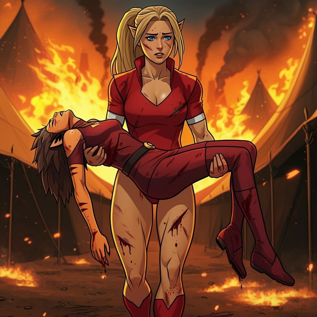 War-Torn Princess Saves Injured Ally