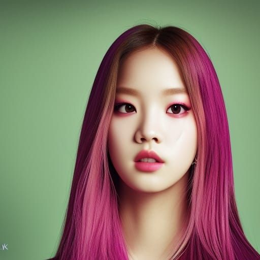 Anime Blackpink girl, combination of Rose, Jisoo, Lalisa