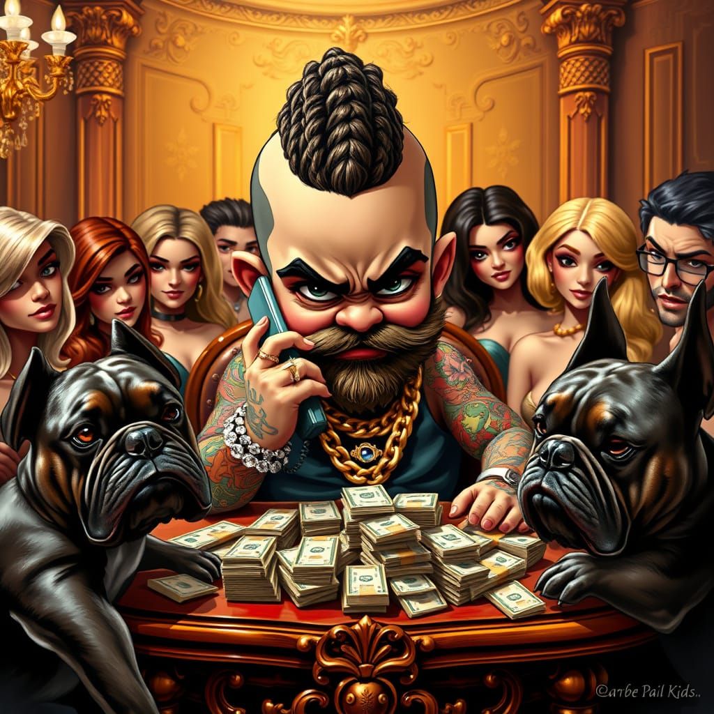 Gritty Garbage Pail Kid Lord of Luxury