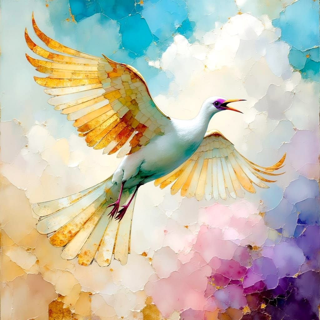 Abstract Metallic Landscape: Ode to Freedom