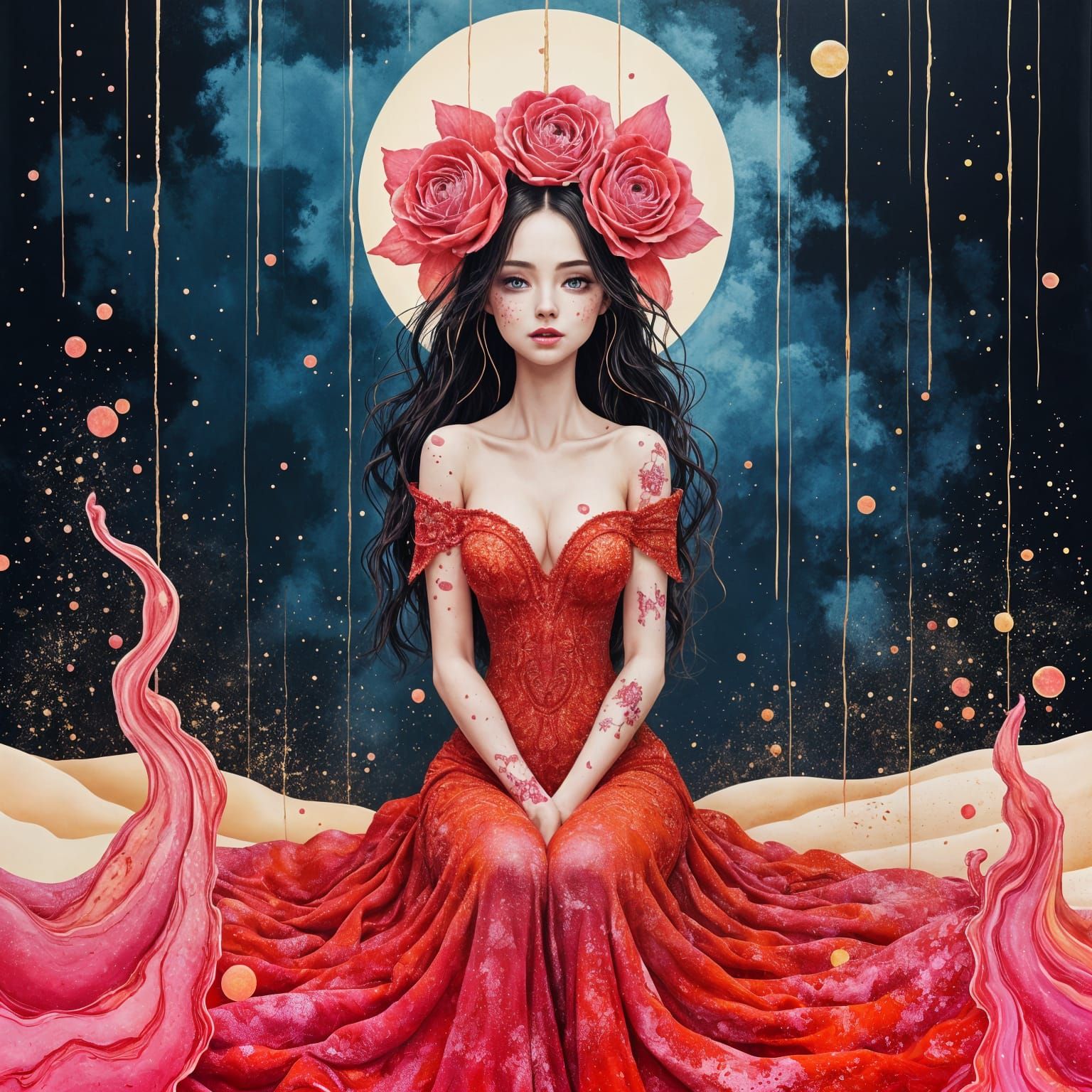 Surreal Lady of the Desert Cosmos