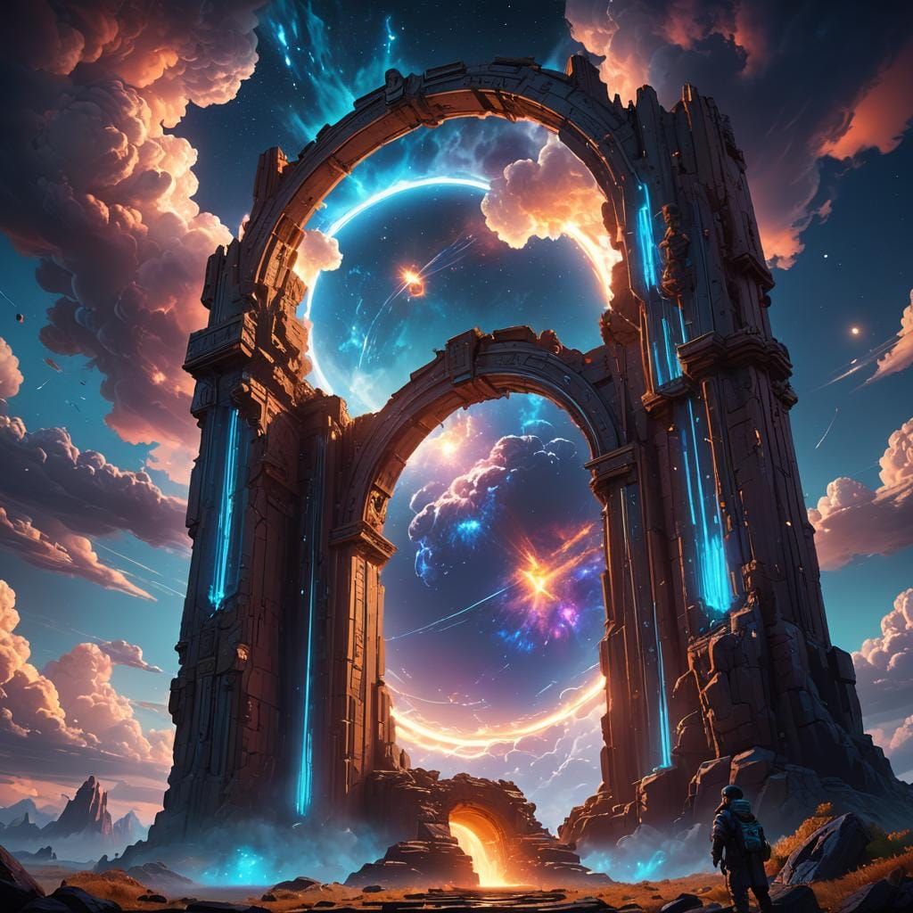 Fantastical Shocking Event in Detailed Matte Painting