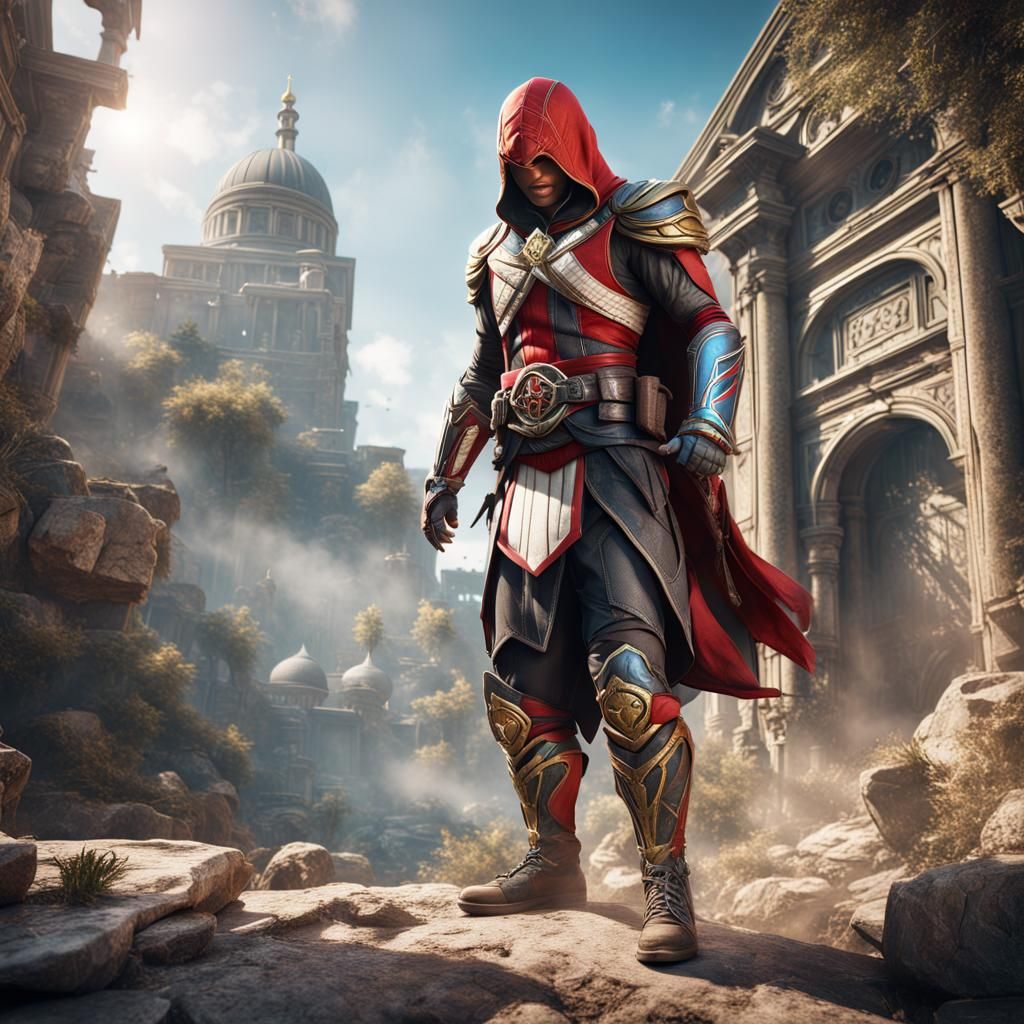 Assassin Power Ranger Concept Art in Unreal Engine