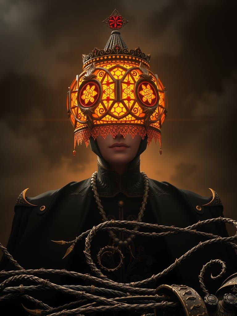 Ominous Kintsugi Gothic Art in 8K Resolution