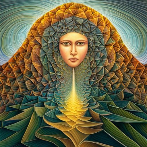 Mount Olympus over Delphi: Hyperrealistic Oil Painting