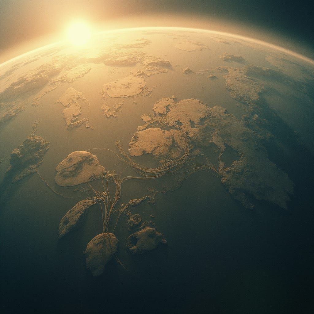 Electricity Distribution Network on a Global Scale in a Cine...