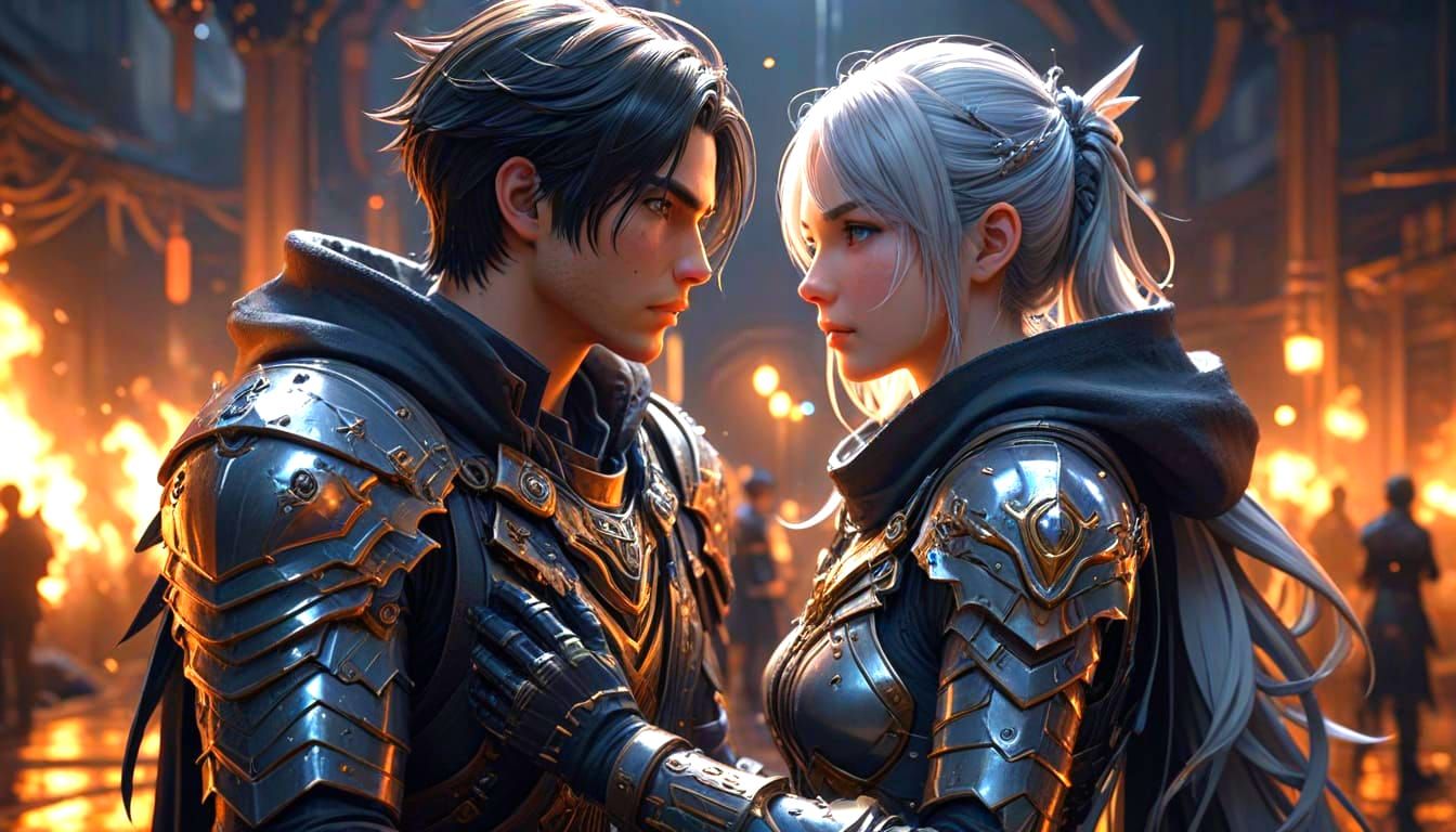 Ethereal Anime Goddess Embodies Unity and Loyalty