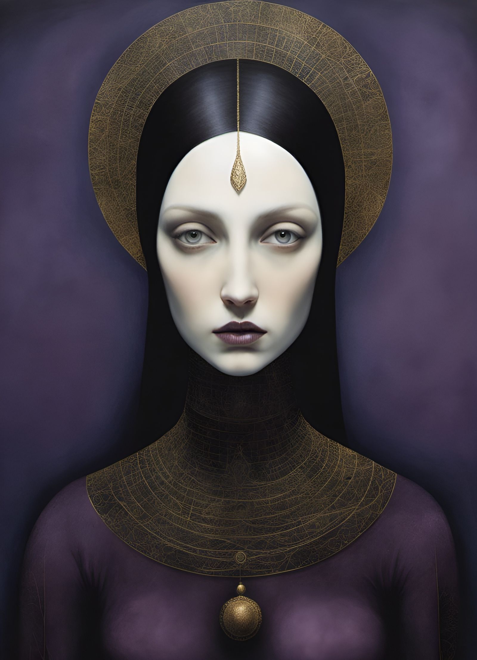 Vast Landscape with Figures in Painterly Style