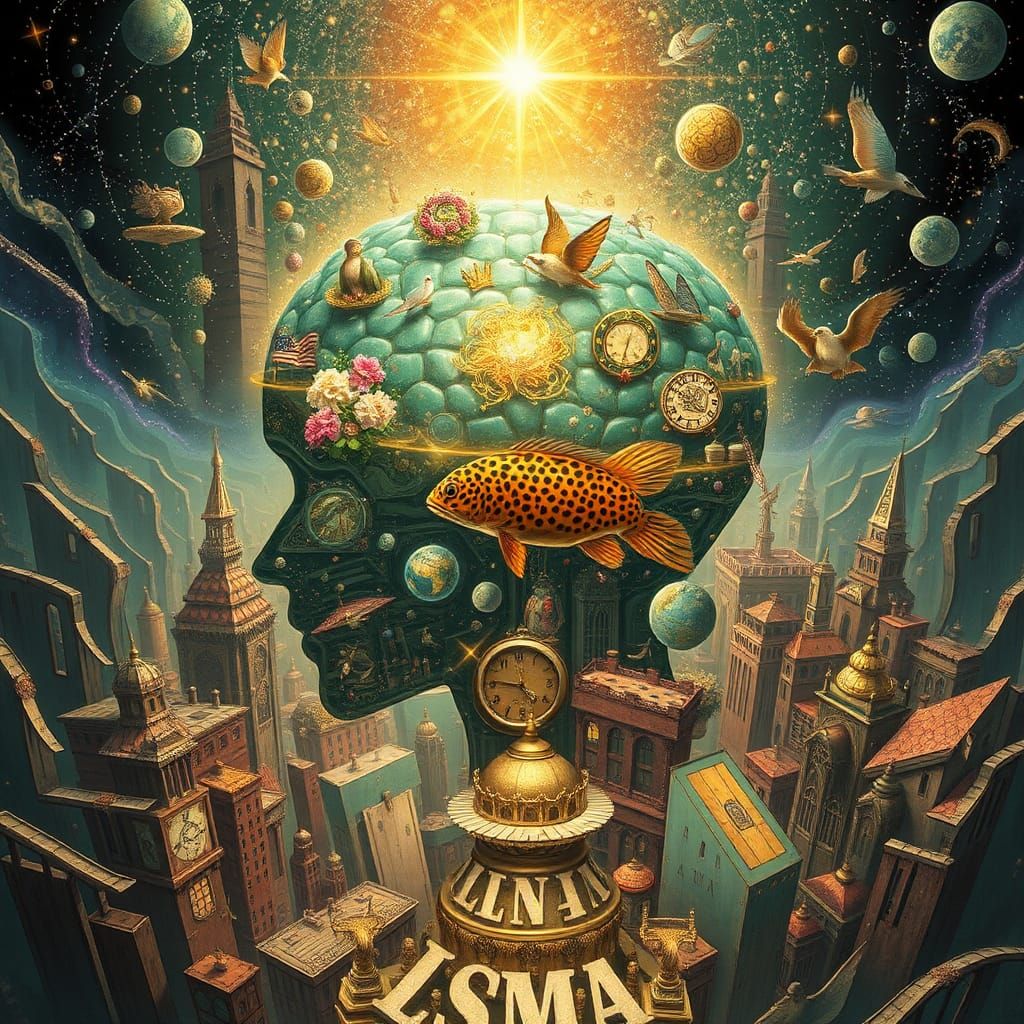 Leopard Queen Reigns Supreme in Dreamlike Metropolis