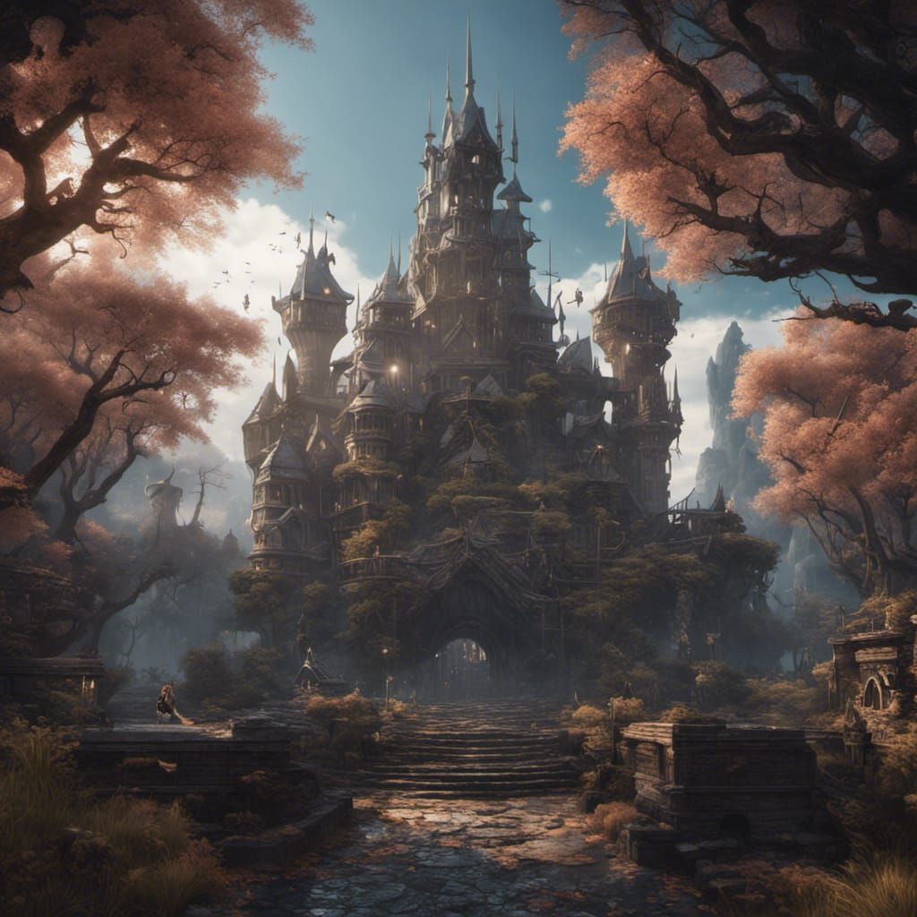 Fantastical Matte Painting in Deep Color