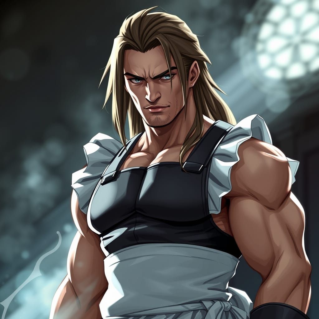 Strong Man in Maid Costume