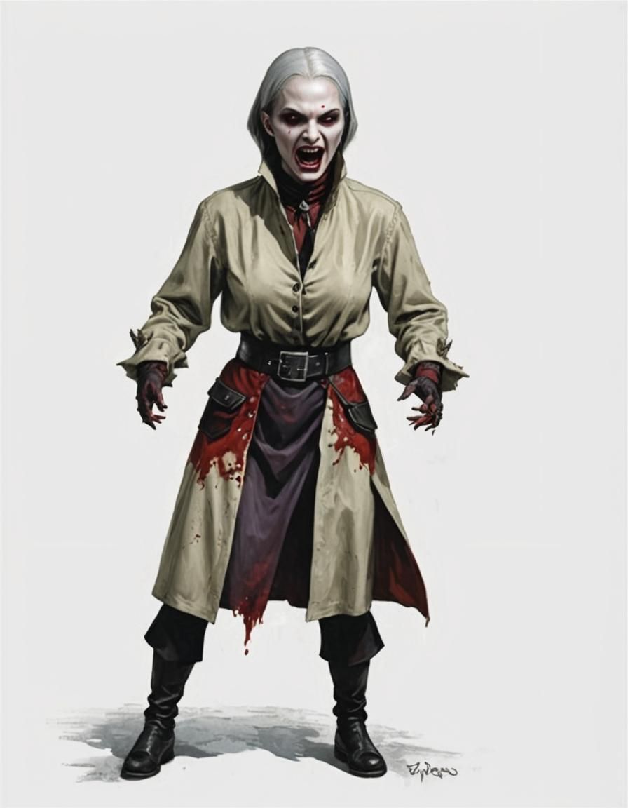 Female Strigoi Vampire from Romanian Folklore