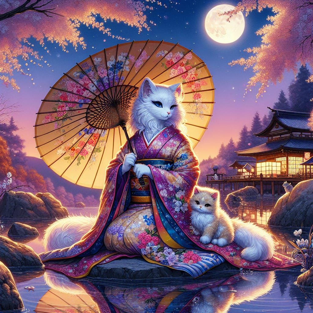 Kitten Kimono
