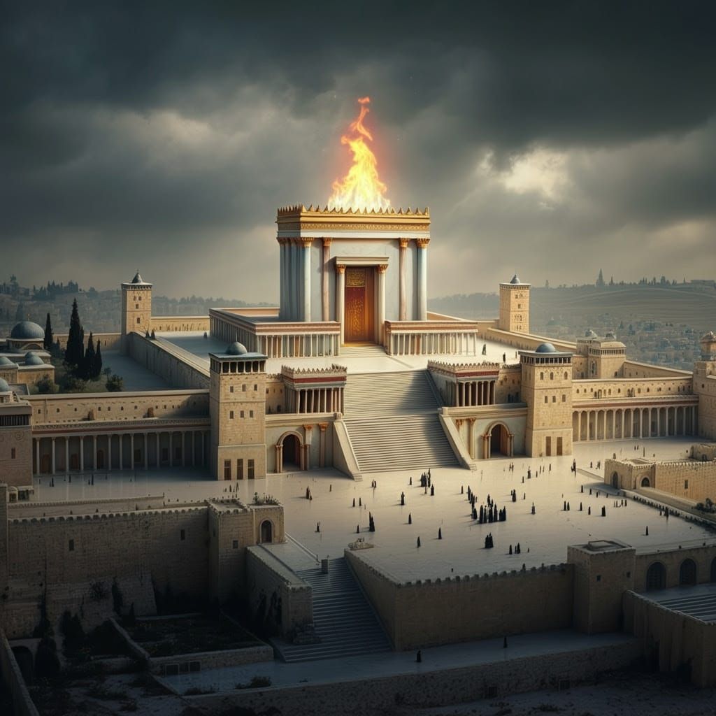 Ancient Temple Descends in Fiery Glory above Al-Aqsa Compoun...