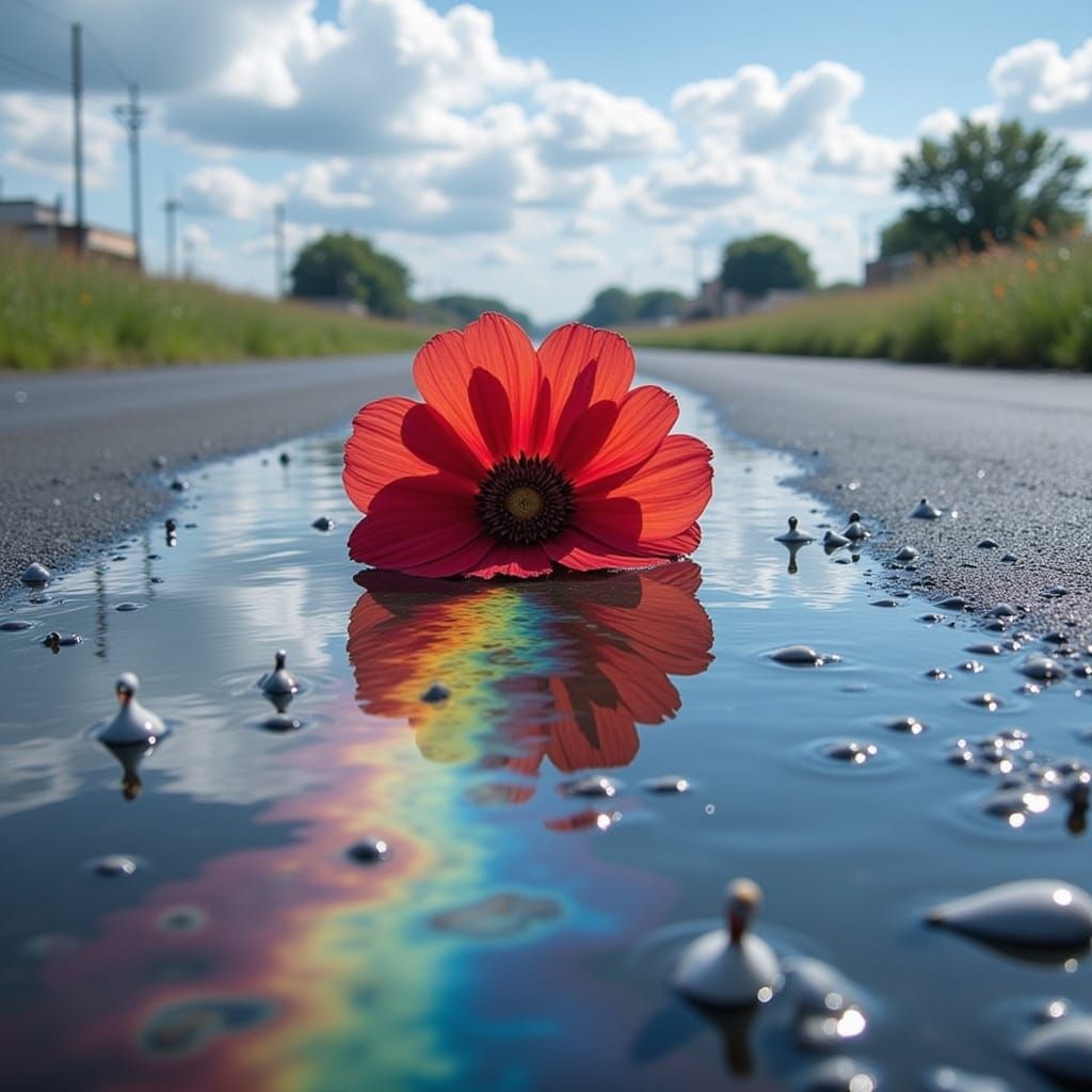 Psychedelic Storks Dropping Bombs: A Surreal Image