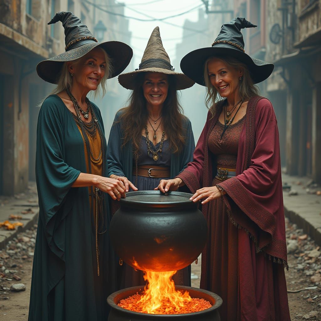 Eclectic Witches Brew Vibrant Potion in Wasteland