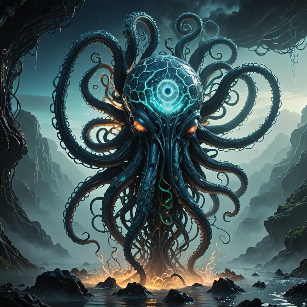 Biomechanical Tentacle Grasping Glass Shape in 3D