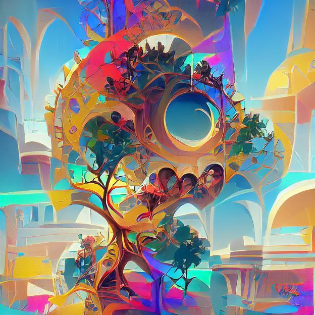 Tree of Life Pop Art Splash Screen