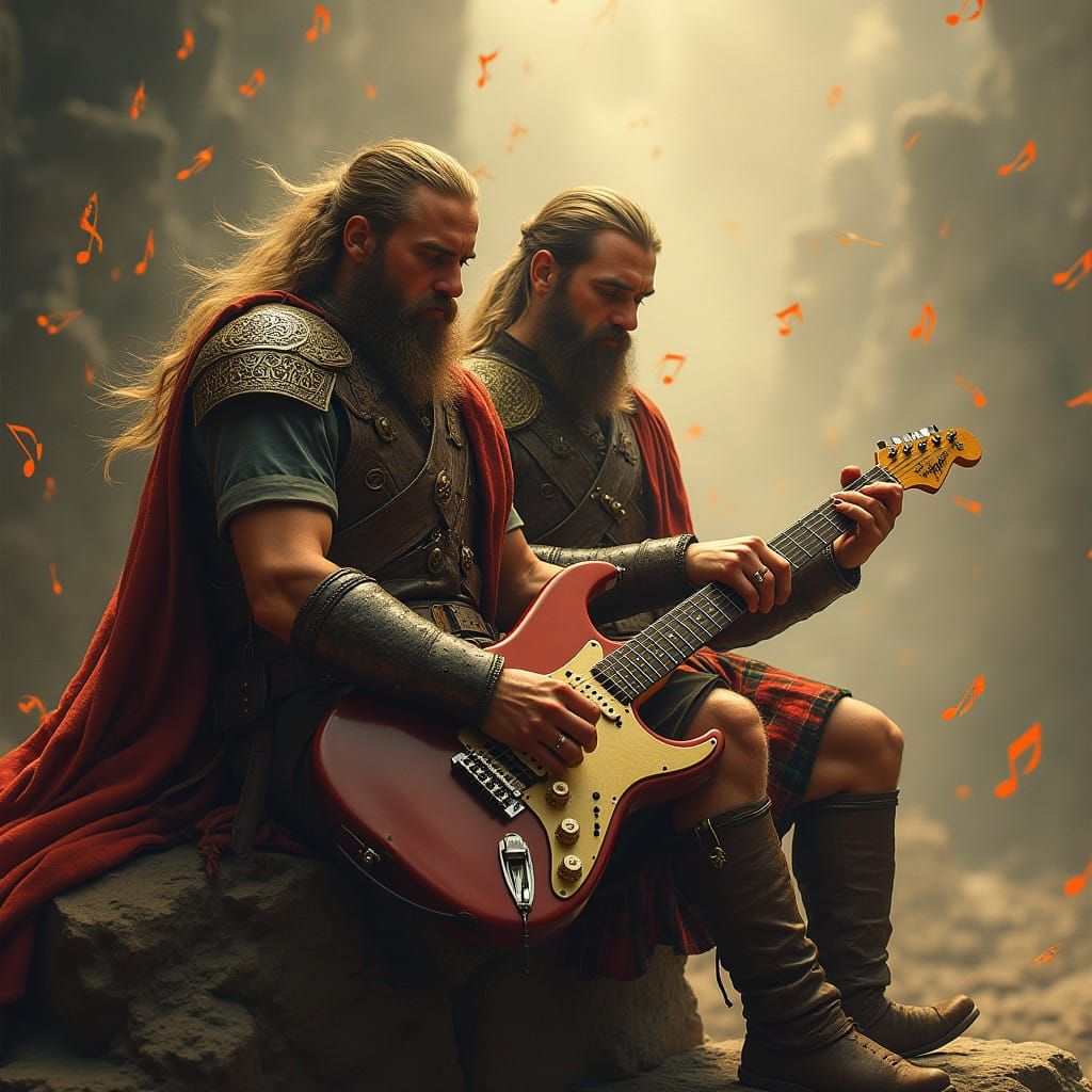 Celtic Warriors Conjure Melodic Magic