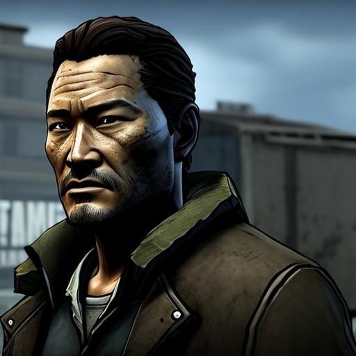 Daniel Dae Kim in The Walking Dead Style