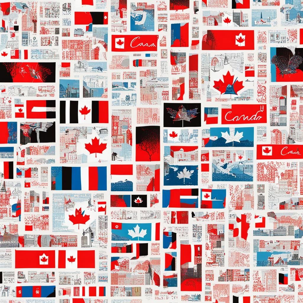 Whimsical Typographic Symbolic Canada Image