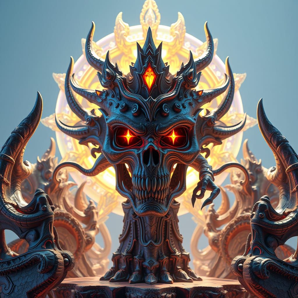 Enigmatic Sculpture Rife With evil