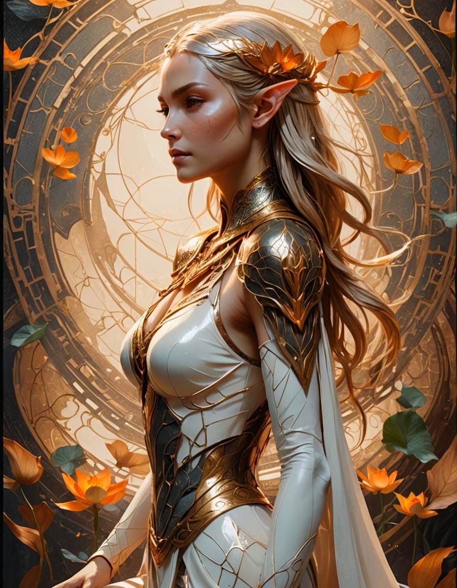 Daenalieth the Mysterious High Elf Sorceress