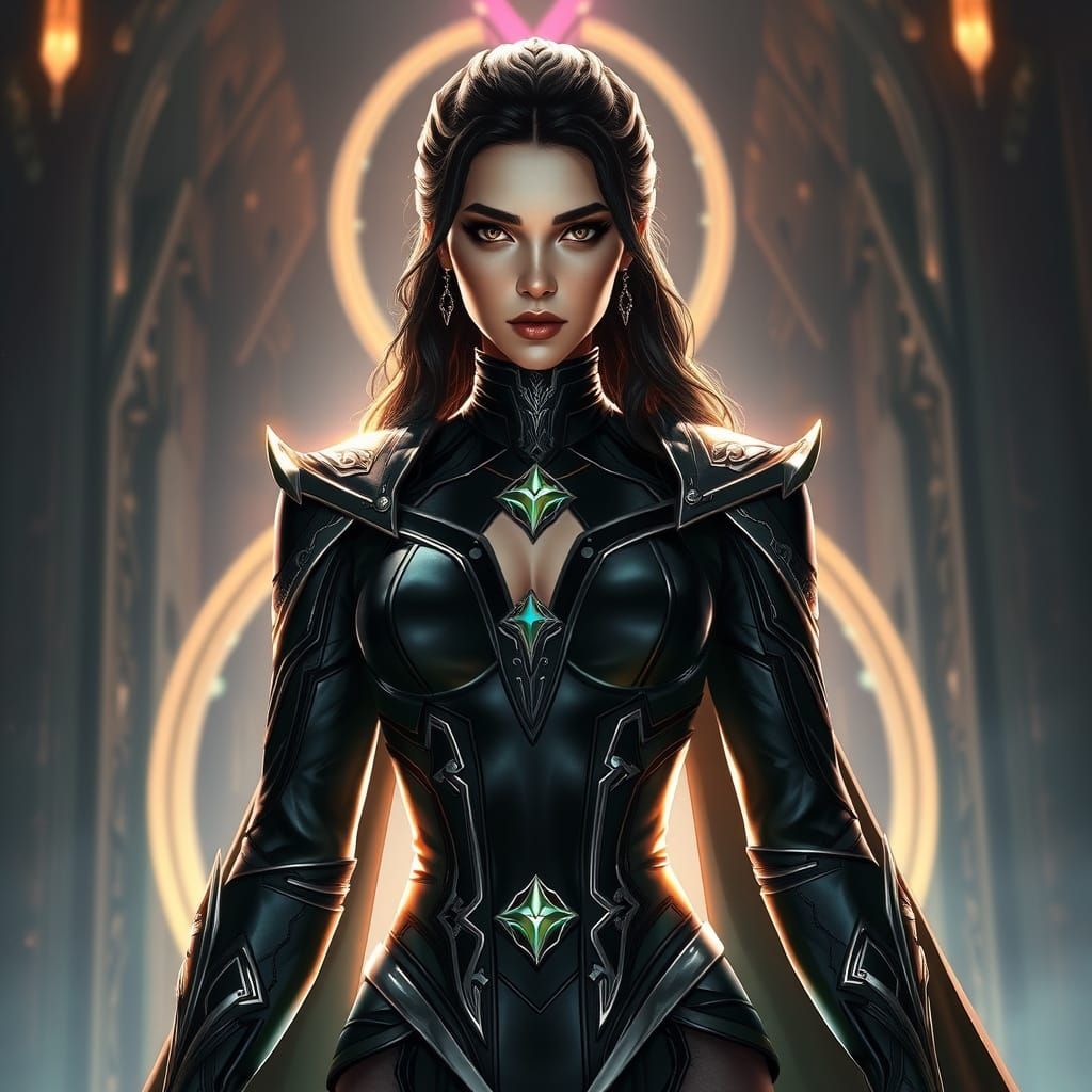 DC Comics Icon Talia al Ghul Shines in Ethereal Black Costum...