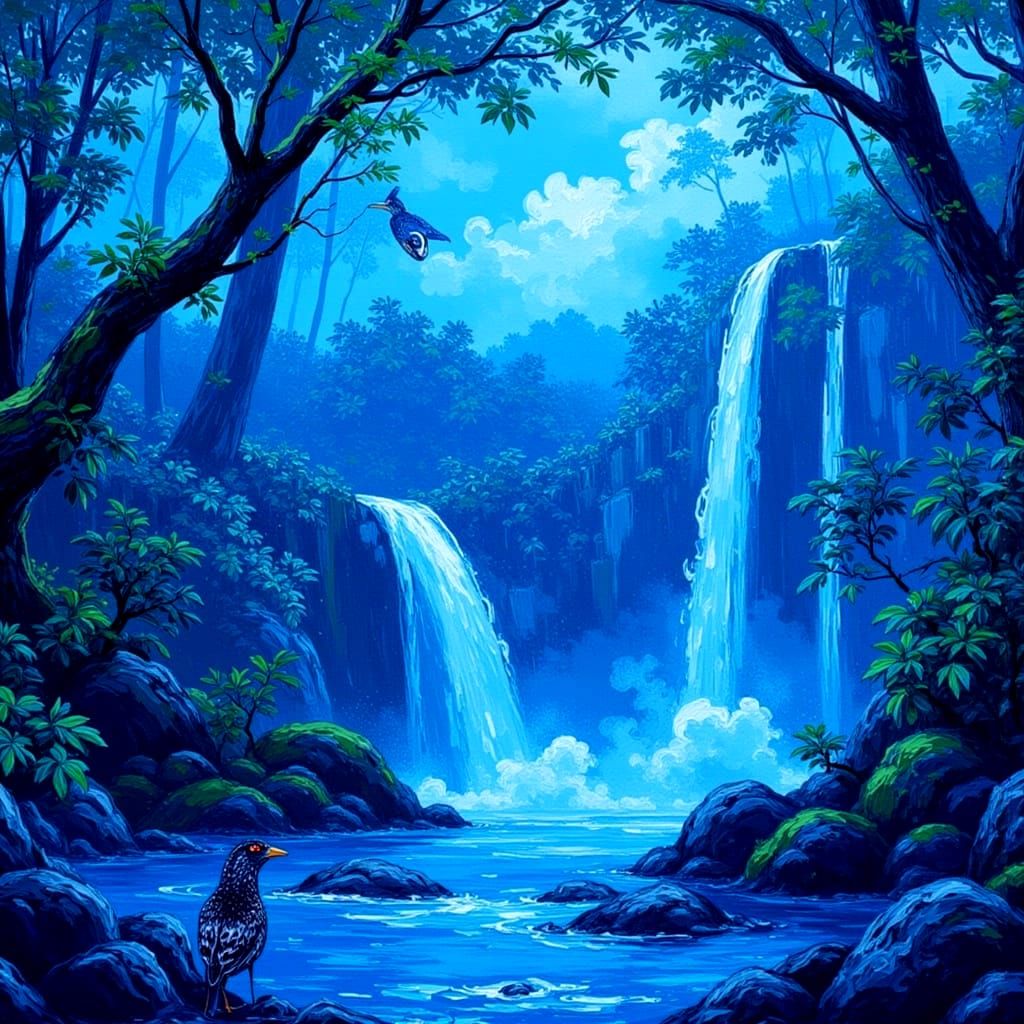 💧 Enchanted Blue Falls💧