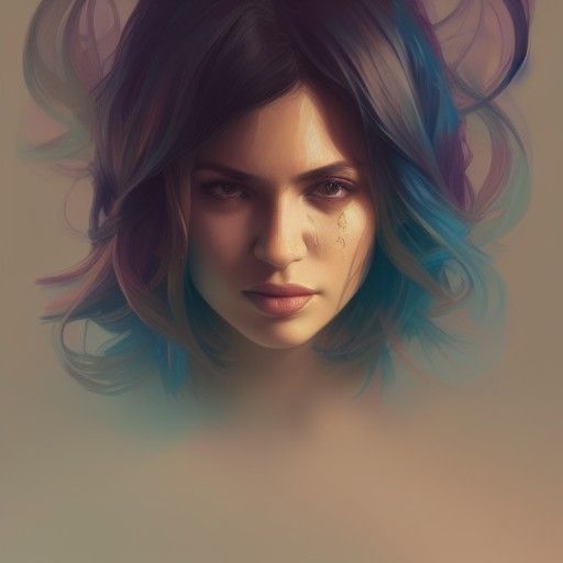 Detailed Portrait of Kylie Sky Beets in Digital Art Style