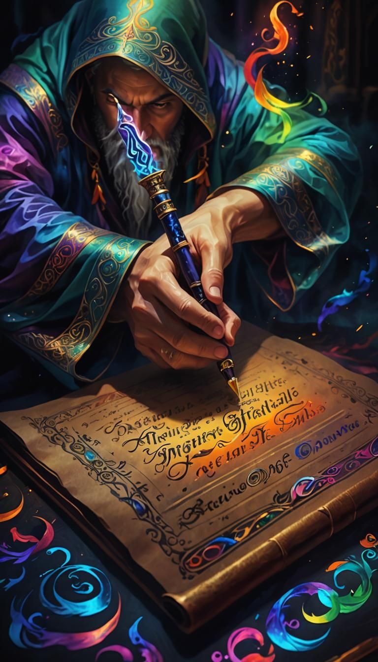 Mystical Calligraphy: The Poet's Pen of Fate
