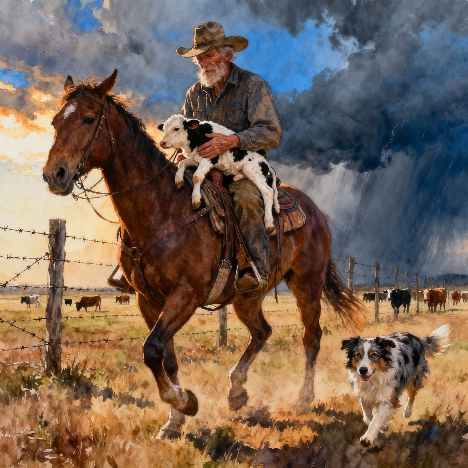 The Orphan Calf's Ride Home