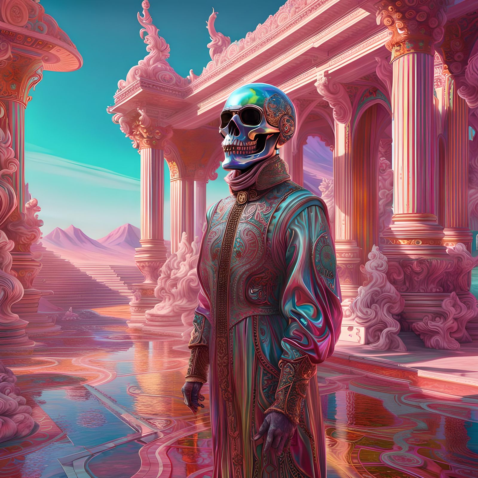 Dreamwalking Entity in Ghostpunk Rococo World