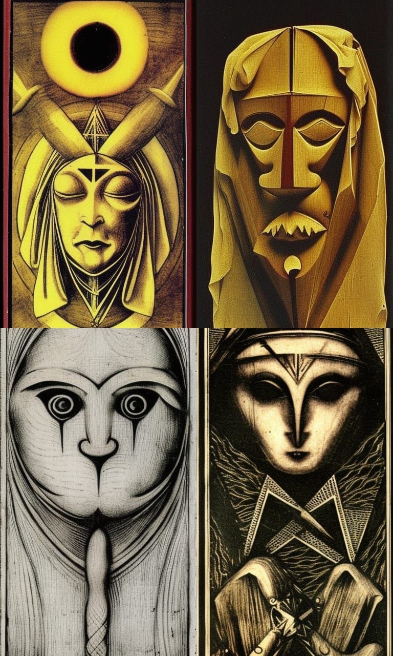 Occult Ritual Mask in Renaissance Style