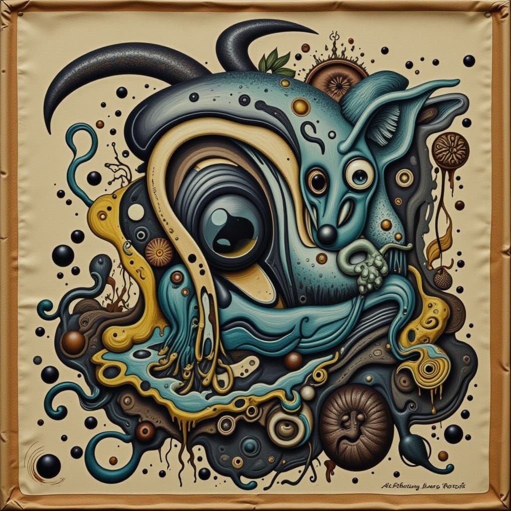 Abstract Textures with Coffee Stain Effects