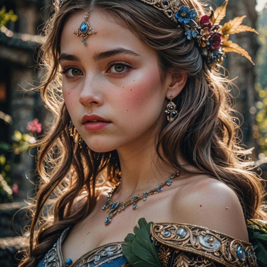 Hyperrealistic Princess in Cinematic Lighting, 8K
